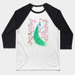 Peacock Baseball T-Shirt